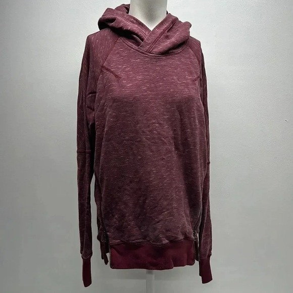 Lululemon Om & Roam Hoodie Sweatshirt Pullover Double Zip Hooded Maroon Rust 2 - Picture 1 of 13